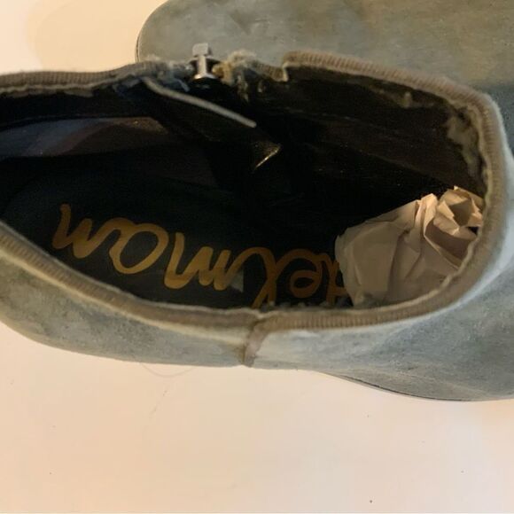 Sam Edelman Suede Gray Women's Ankle boots. Size 8.5M - Picture 4 of 13